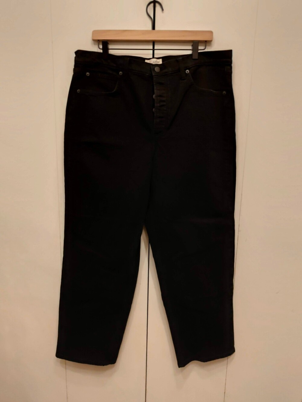 Universal Thread Highest Straight Black Jeans Size 16 Button Fly - Picture 1 of 4
